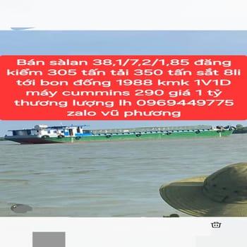 Bán xà lan 38.1/7.2/1.85